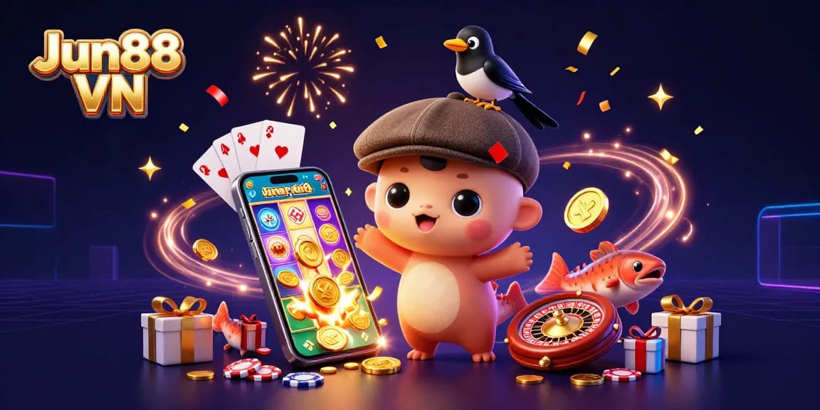 Experience exciting wins at Jun88 VN with creative casino characters and vibrant game elements!