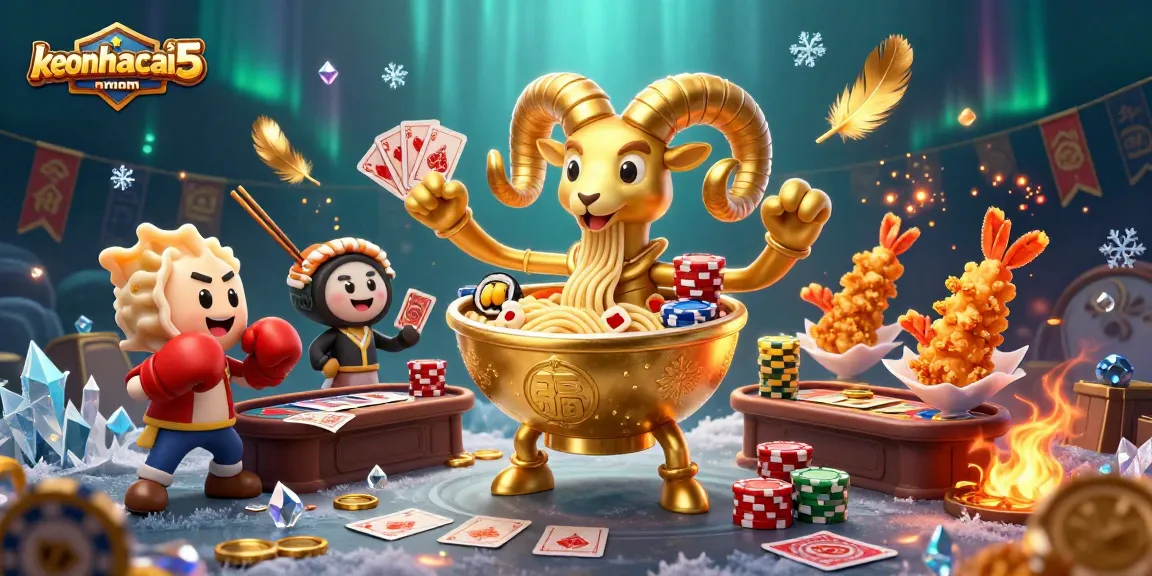 Experience the magic of gambling with keonhacai5nam's dynamic gambling scene filled with action.