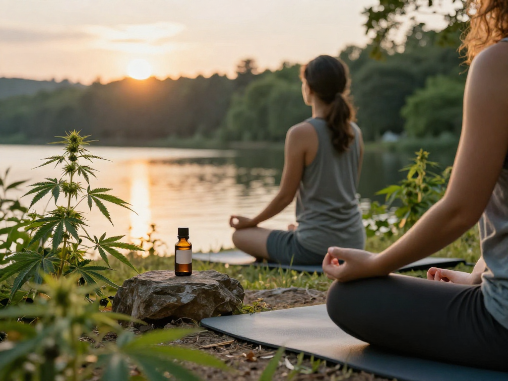 Buy weed online through premium CBD oil for wellness and relaxation in a peaceful nature setting.