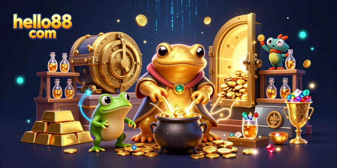 Experience the excitement of hello88 com's magical casino with golden alchemist and treasures.