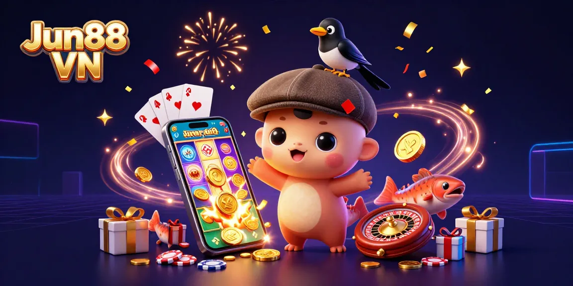 Experience exciting wins at Jun88 VN with creative casino characters and vibrant game elements!