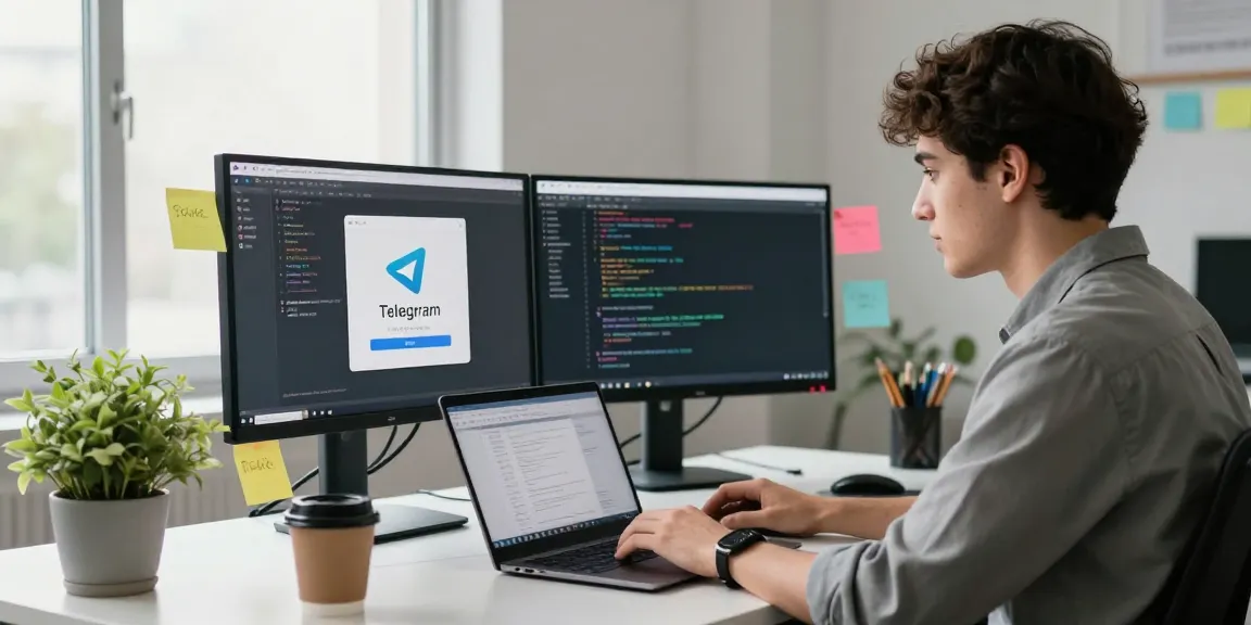 Explore the versatile features of Telegram Download in a modern workspace
