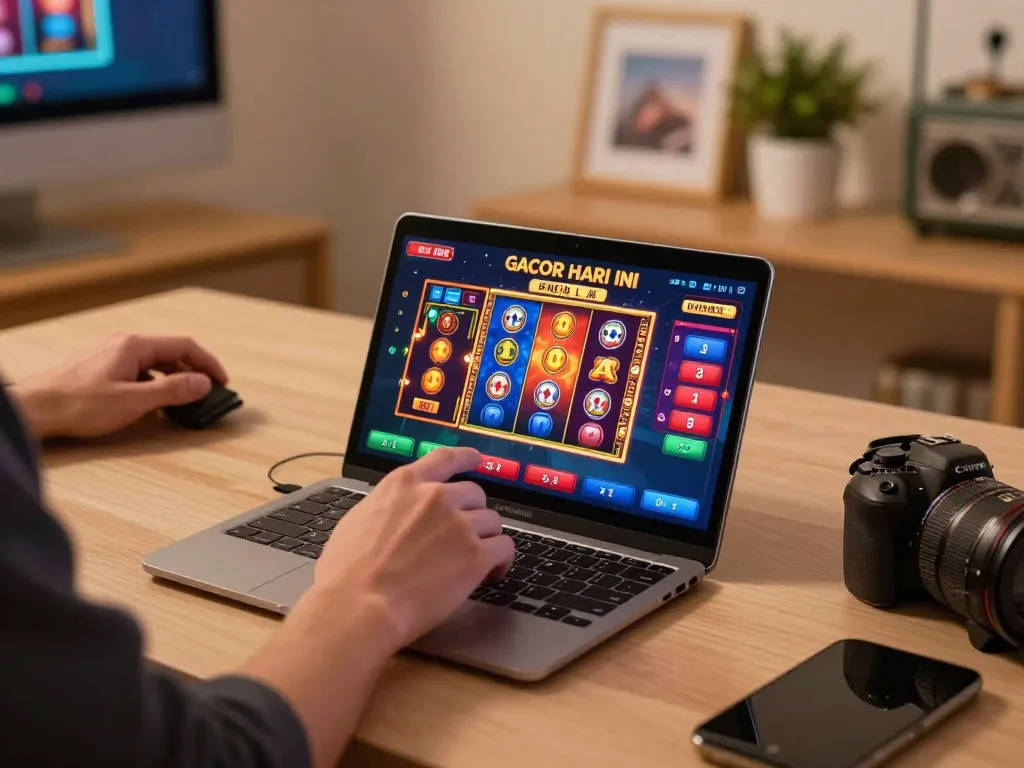 Experience slot gacor hari ini through engaging gameplay on a mobile device with vibrant graphics and betting options