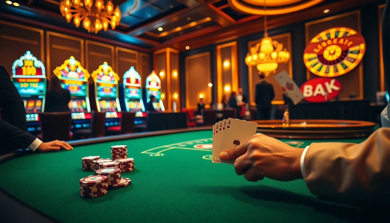 Experience the exhilarating action with link 12bet at a vibrant poker table and spinning roulette wheel.