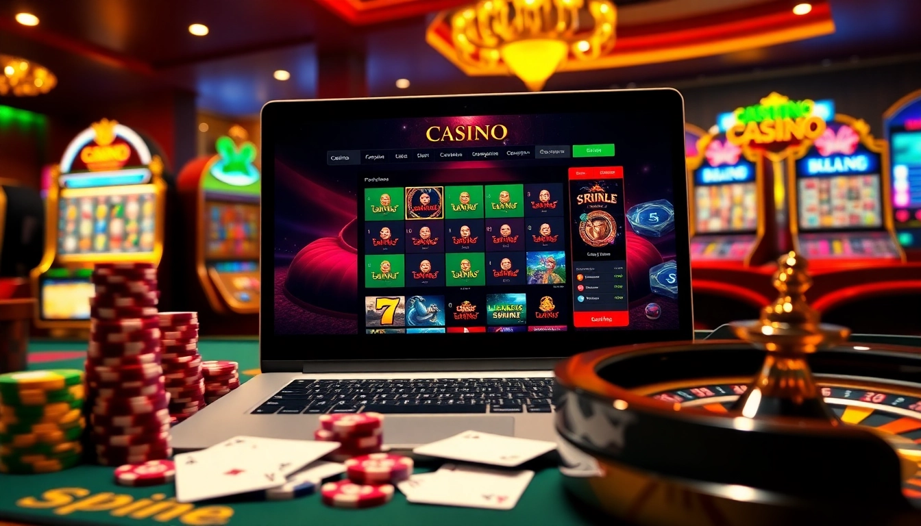 An exciting online gambling scene highlighting https://xx88.today/ with poker chips, cards, and a roulette wheel.