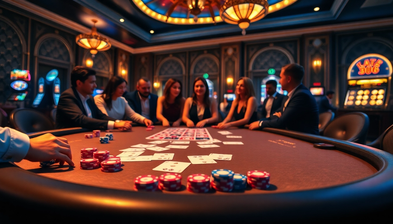 Engage in exciting games at https://xx88.nl/ with poker chips and cards on a luxurious casino table.