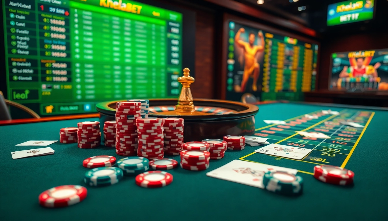 Khela88 bet visualizes a luxurious online gambling experience with vibrant casino elements and live betting odds.