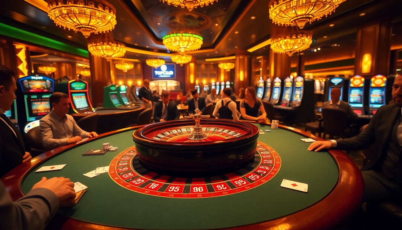 Engage in high-stakes action at the topclub casino with roulette and poker games.