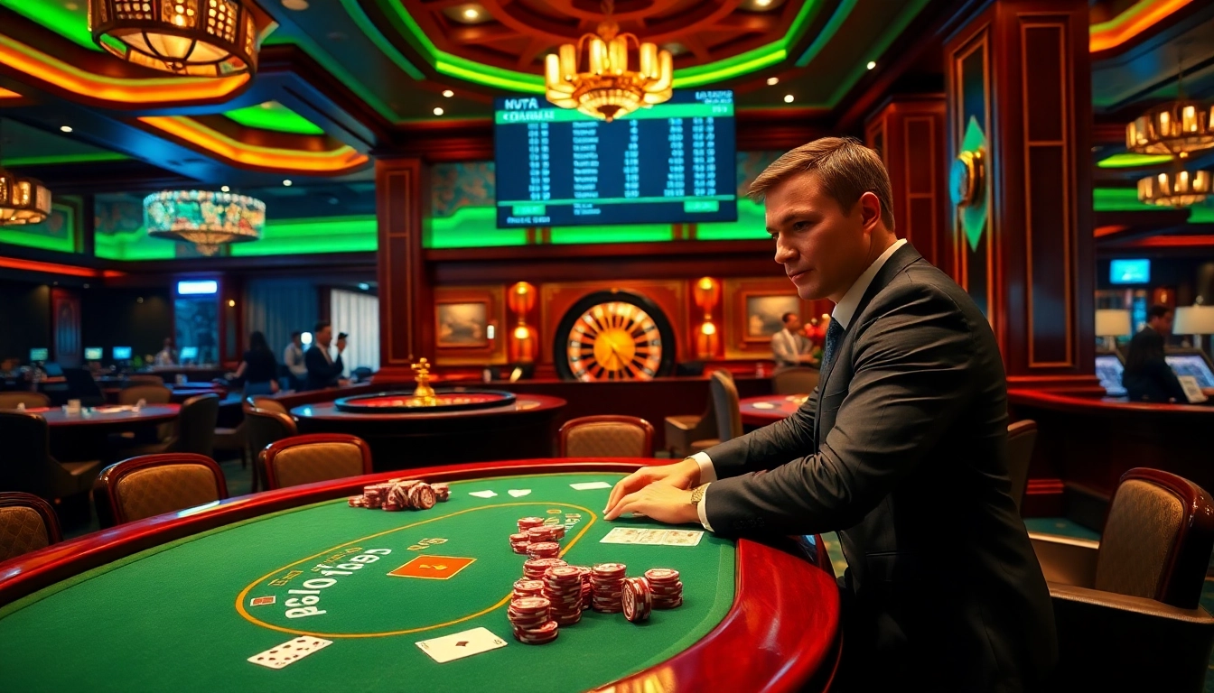 Experience kèo nhà cái 5 at an upscale casino table, filled with excitement and strategy.